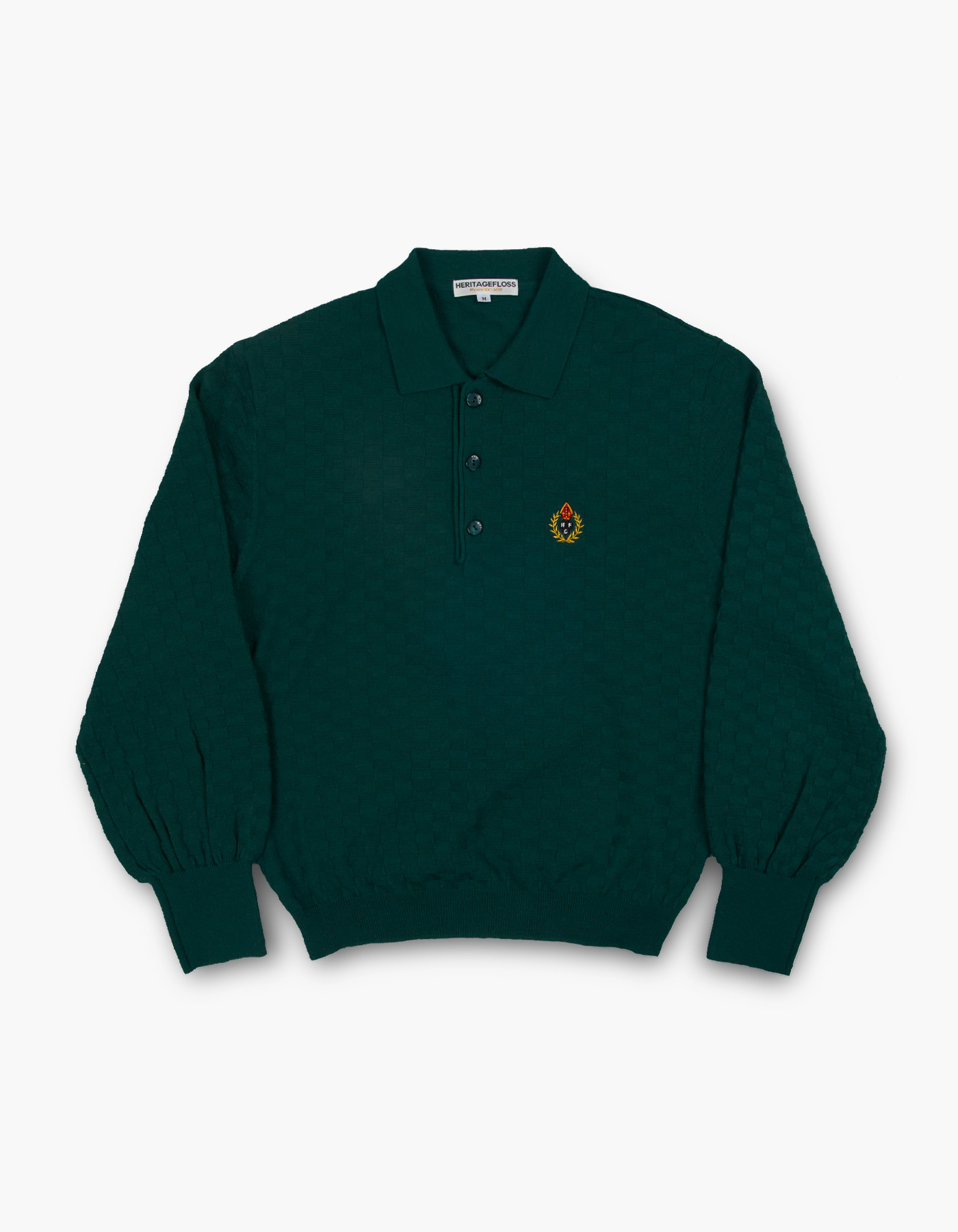 HFC CREST CHECKED POLO / GREEN