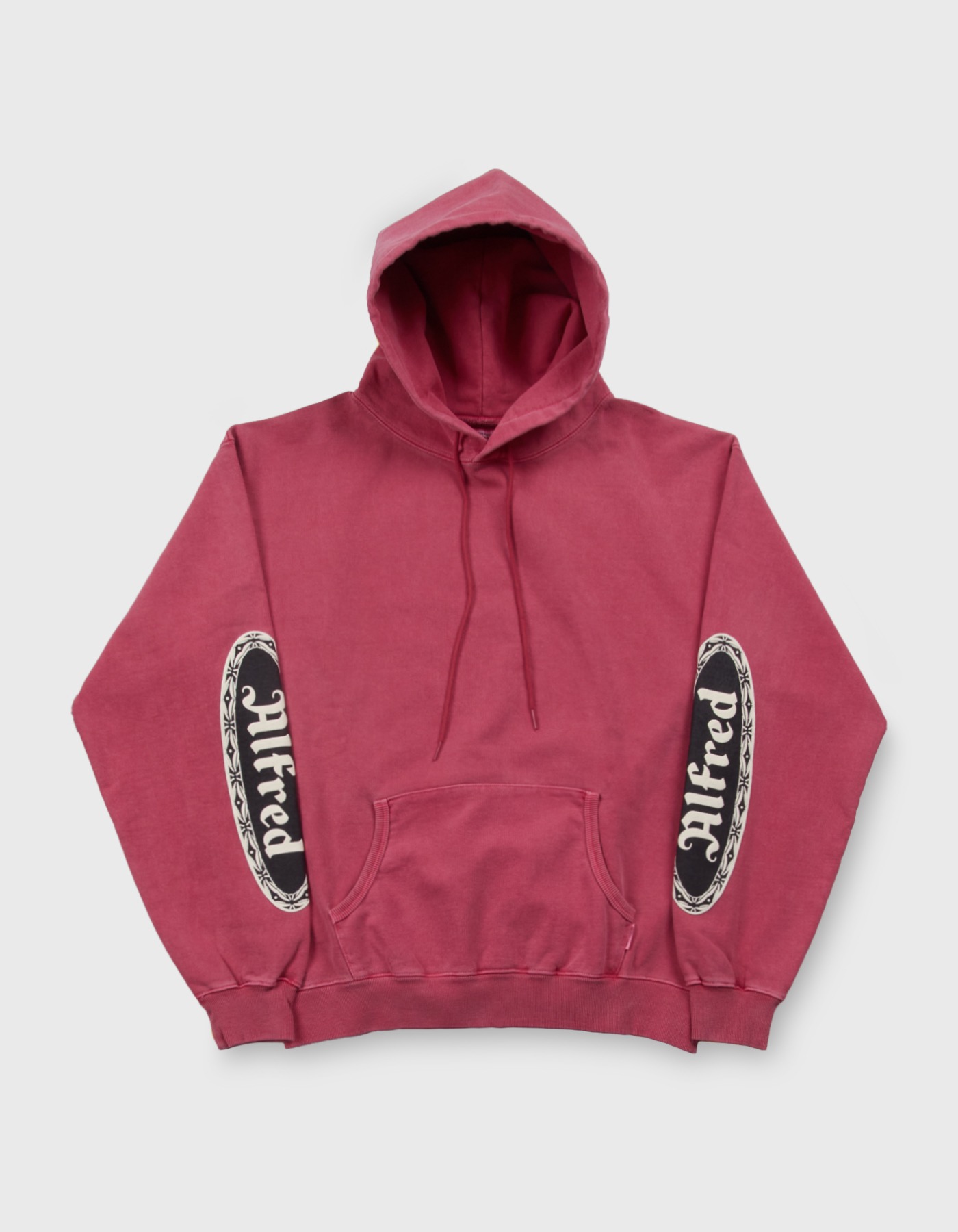 FRED PIGMENT HOODIE / Red