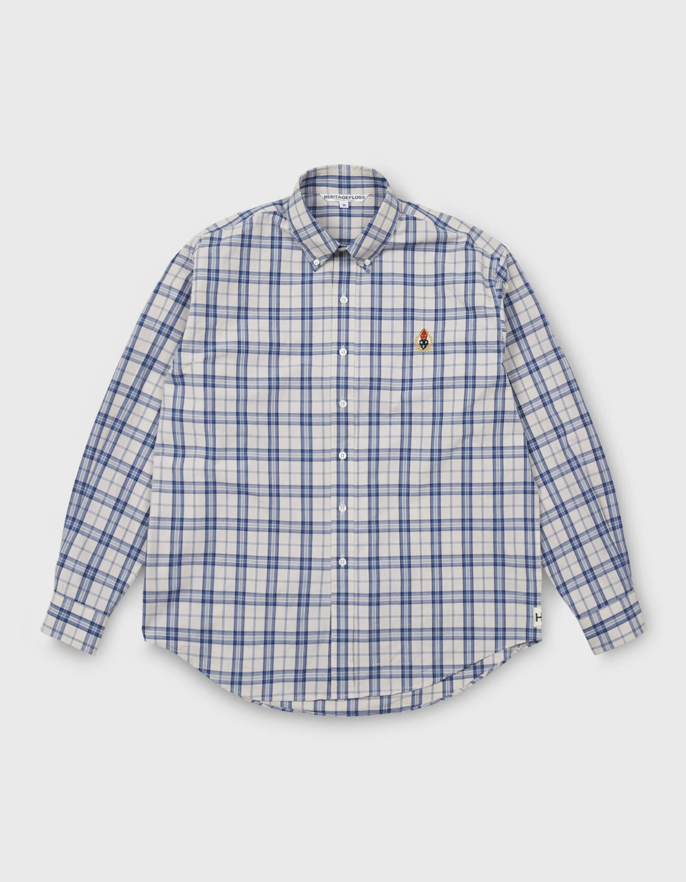 HFC CREST CHECKED SHIRT / Blue-Ivory