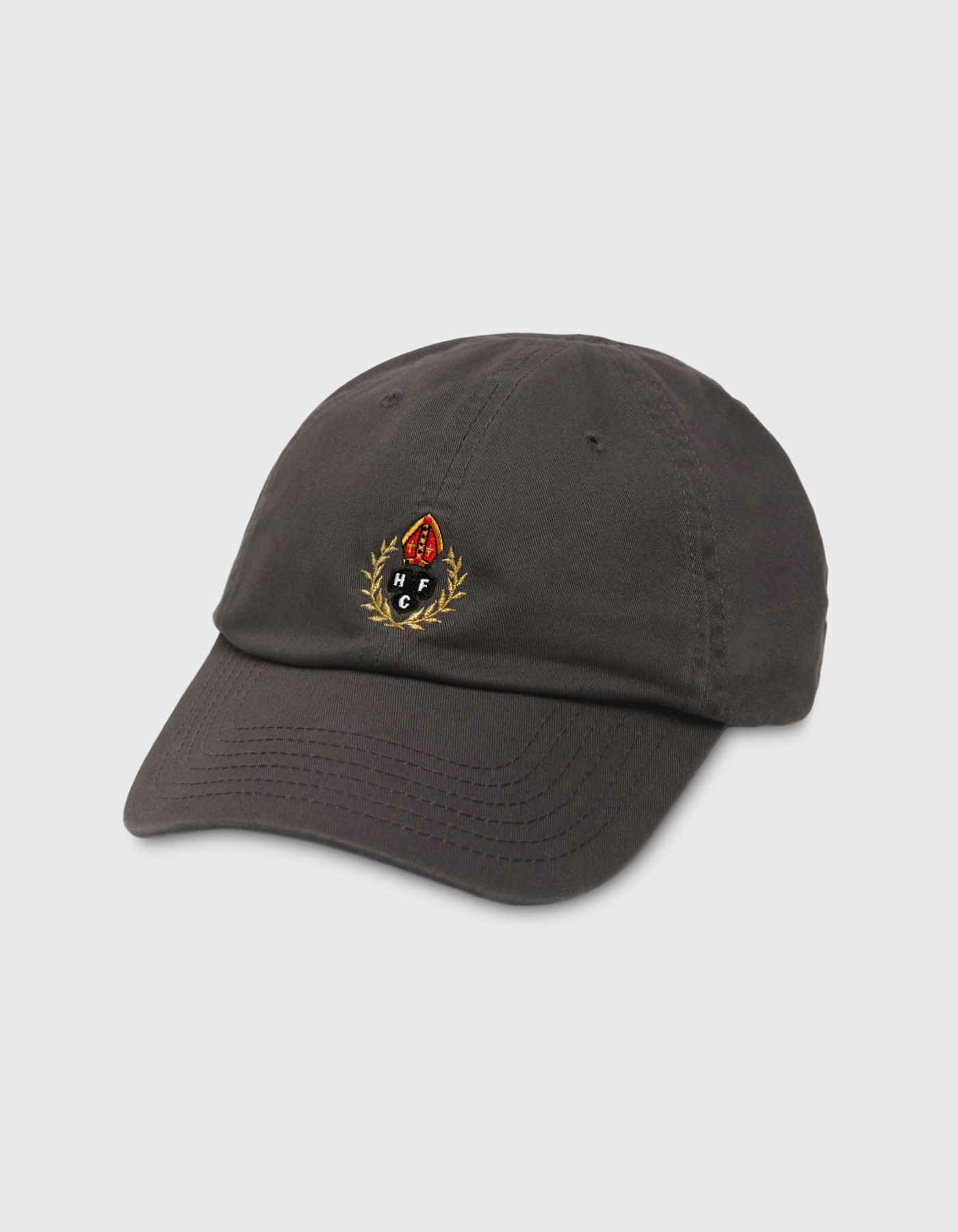 CREST TWILL WASHED CAP / Charcoal