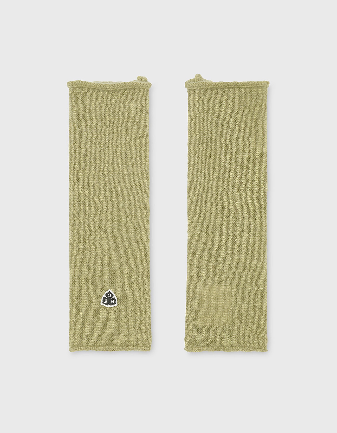 MOHAIR ARM WARMERS / Olive Green