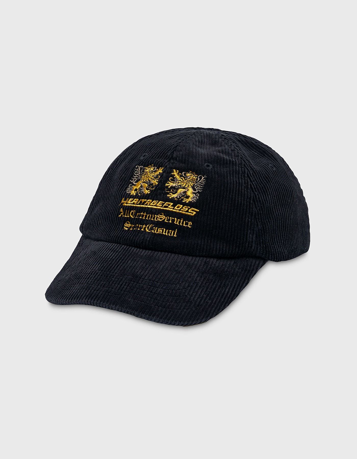 LIONS CORDUROY CAP / Black