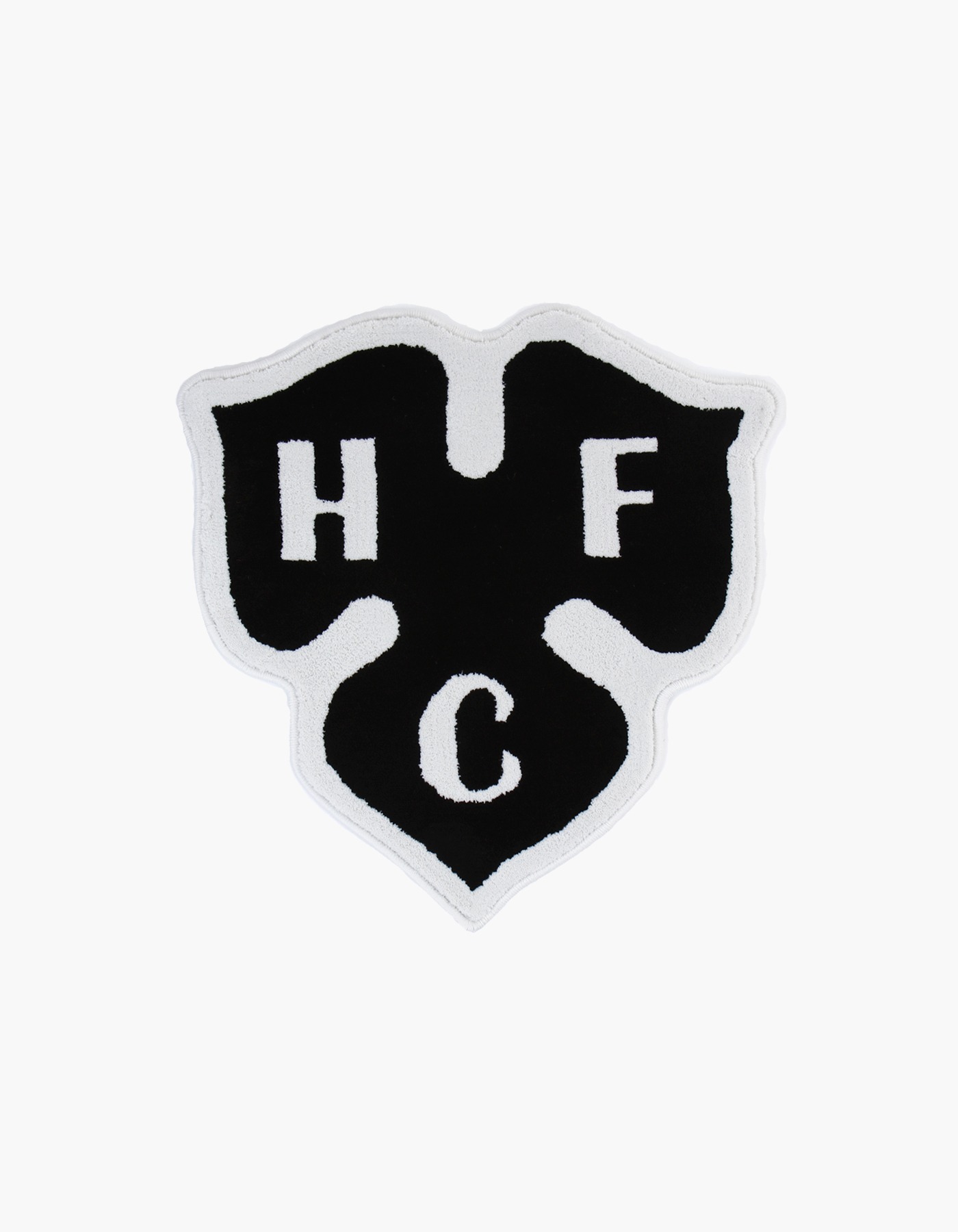 HFC CLOVER RUG / BLACK-WHITE