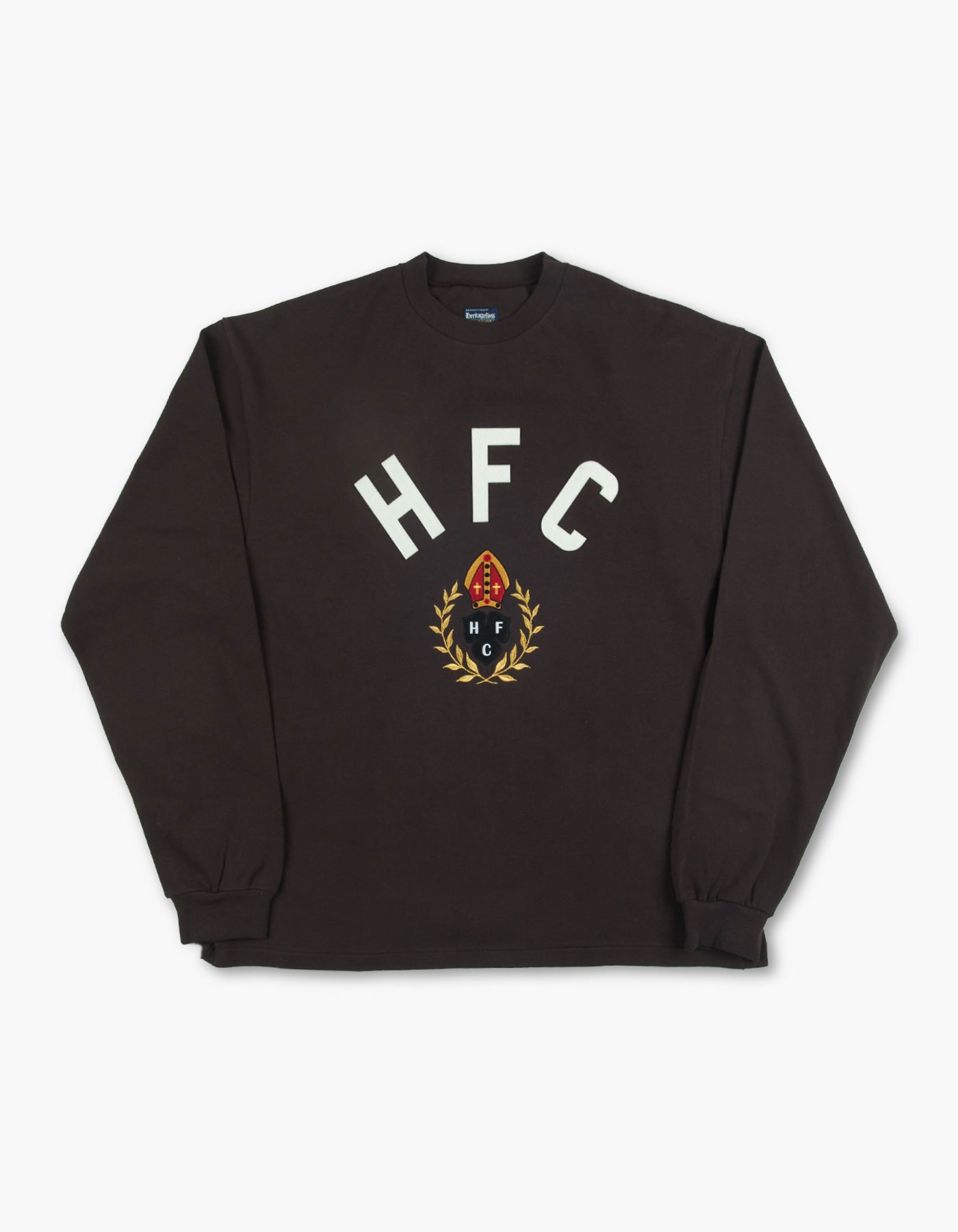 HFC CREST 10S COMPACT YARN MOC-NECK / BROWN