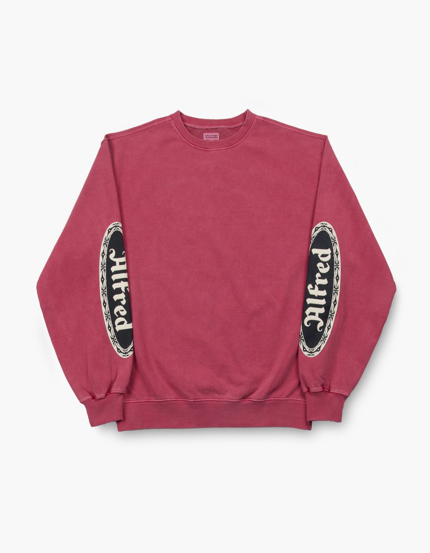 FRED PIGMENT CREWNECK / RED