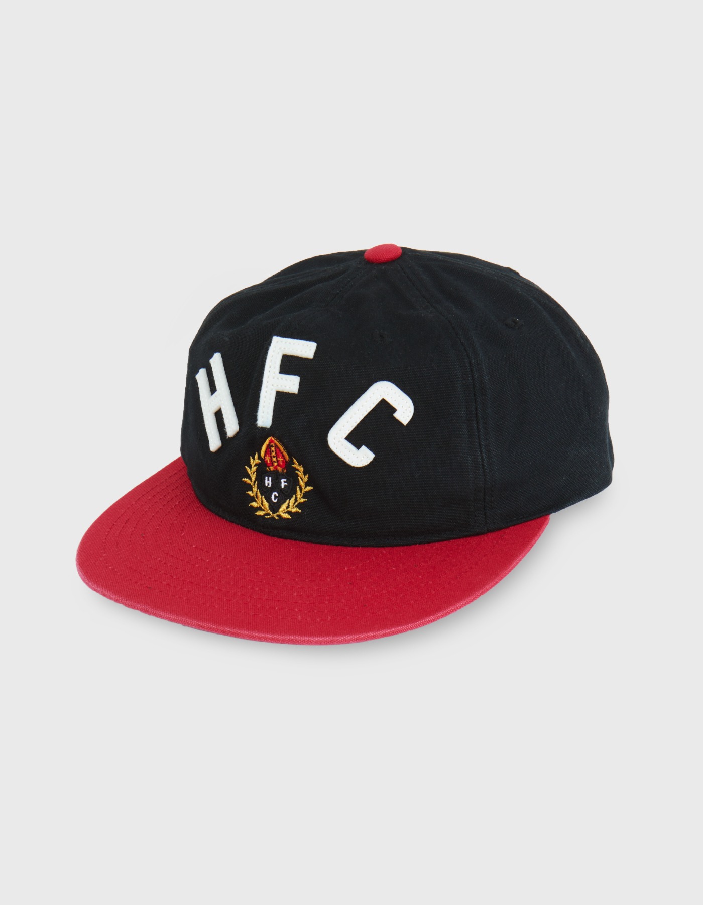 HFC FELT 6 PANEL CAP / Black-Red