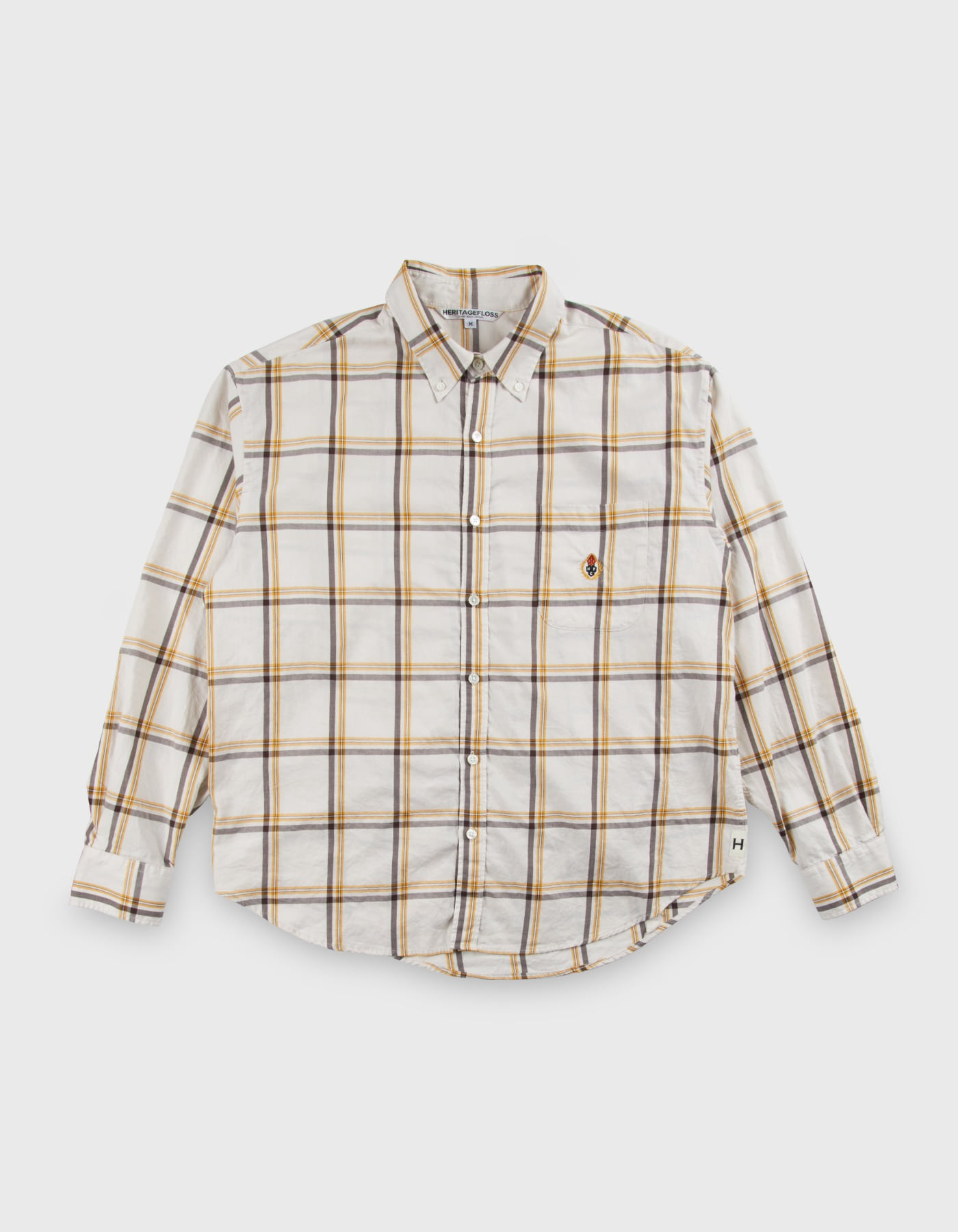 HFC CREST CHECKED SHIRT / Brown-Yellow Check