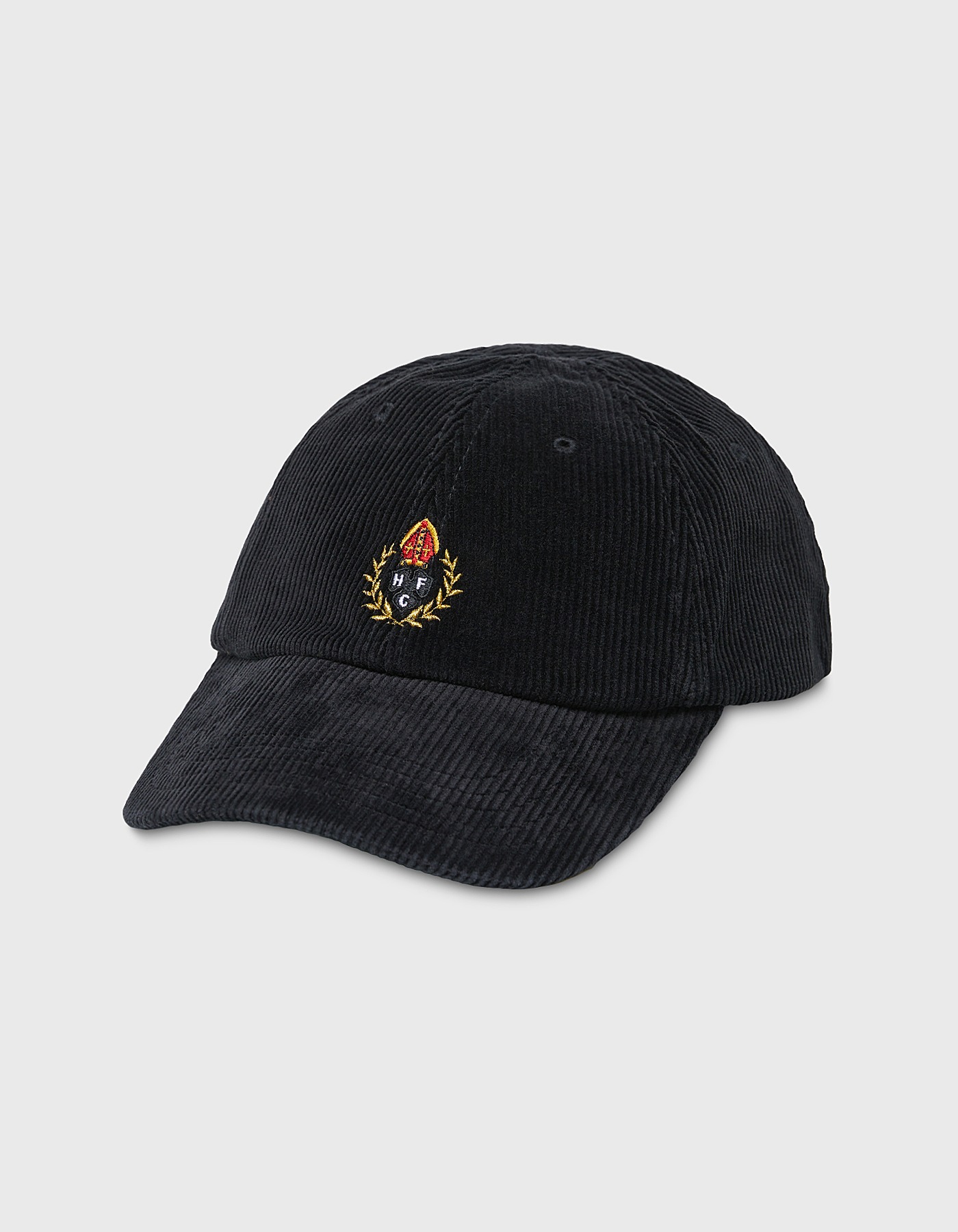 CREST CORDUROY CAP / Black