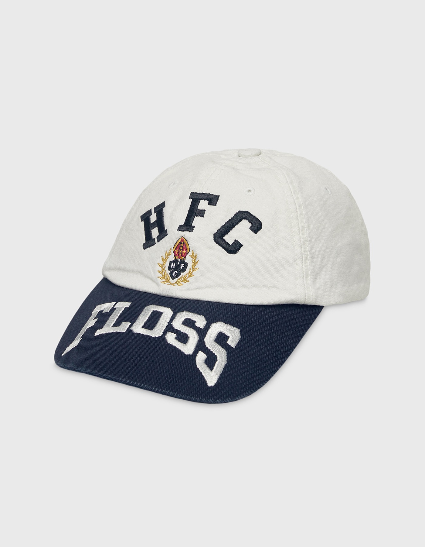 HFC CREST 6 PANEL CAP / White-Navy